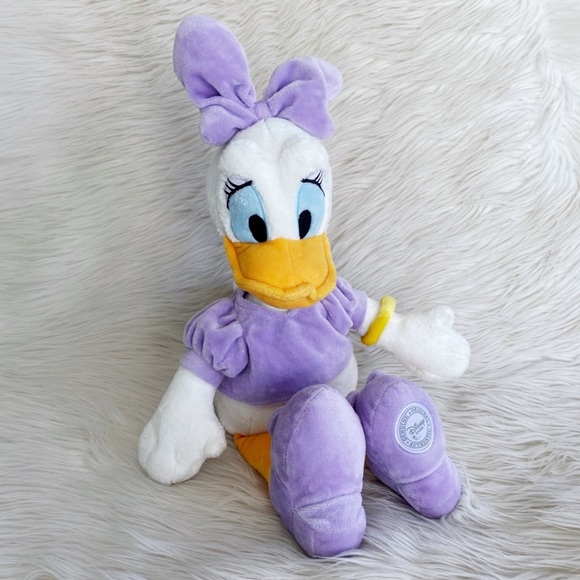 Disney Store Daisy Duck Purple 18” Plush Stuffed Animal - Picture 1 of 9